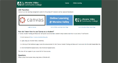 Desktop Screenshot of online.morainevalley.edu