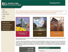 Tablet Screenshot of jobs.morainevalley.edu
